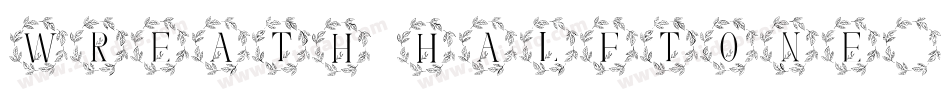 Wreath Halftone字体转换
